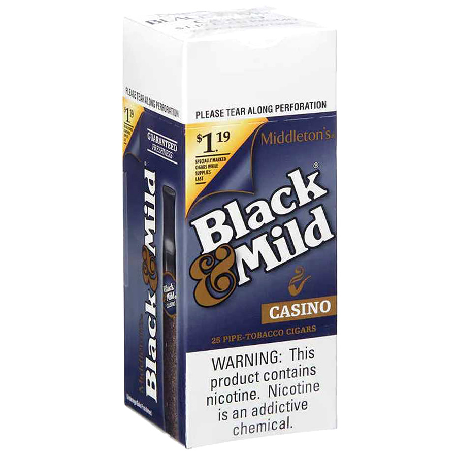 BLACK & MILD CIGARS 1 CT 1.19 CASINO