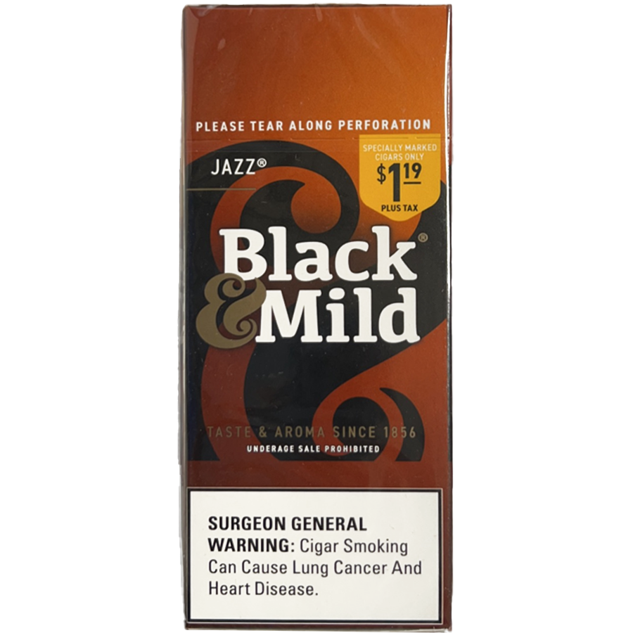 BLACK & MILD CIGARS 1 CT 1.19 JAZZ