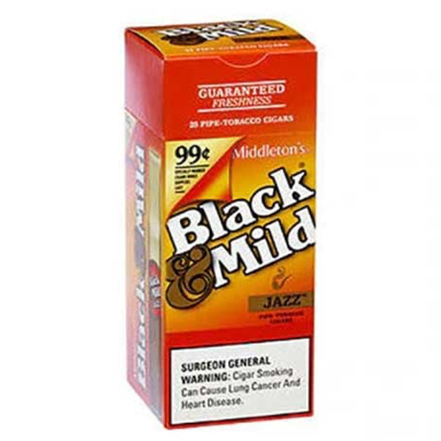 BLACK & MILD CIGARS 1 CT 1.39 JAZZ