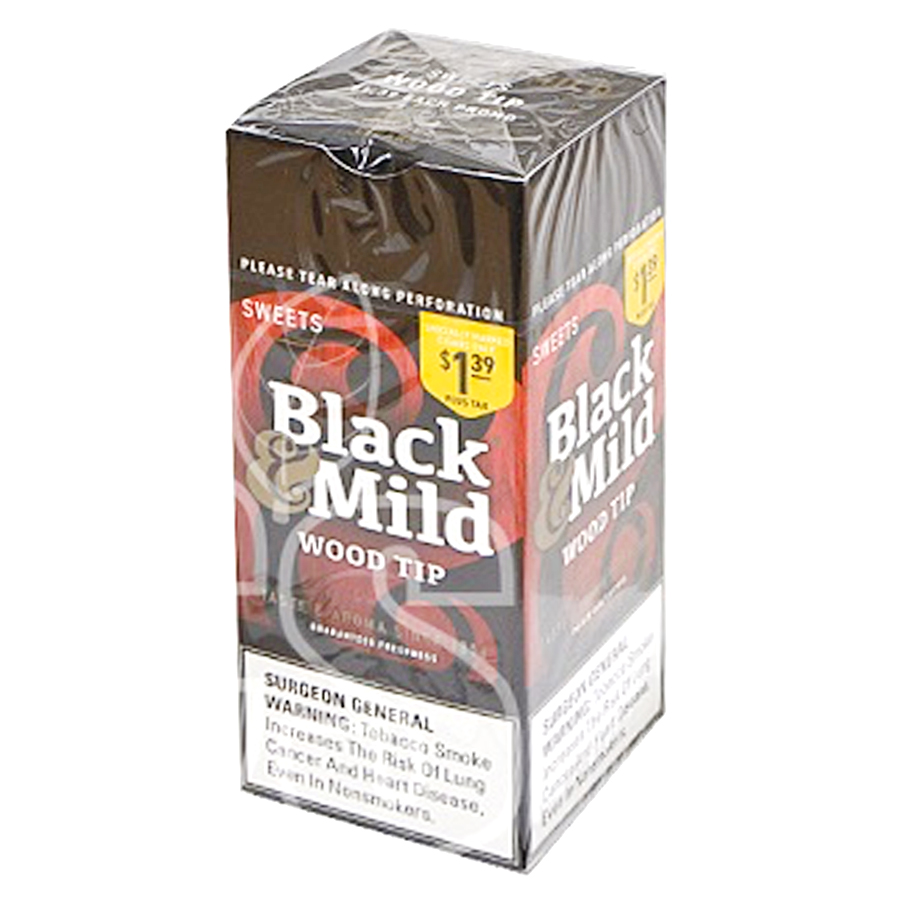 BLACK & MILD CIGARS 1 CT SWEET WOOD TIP $1.39