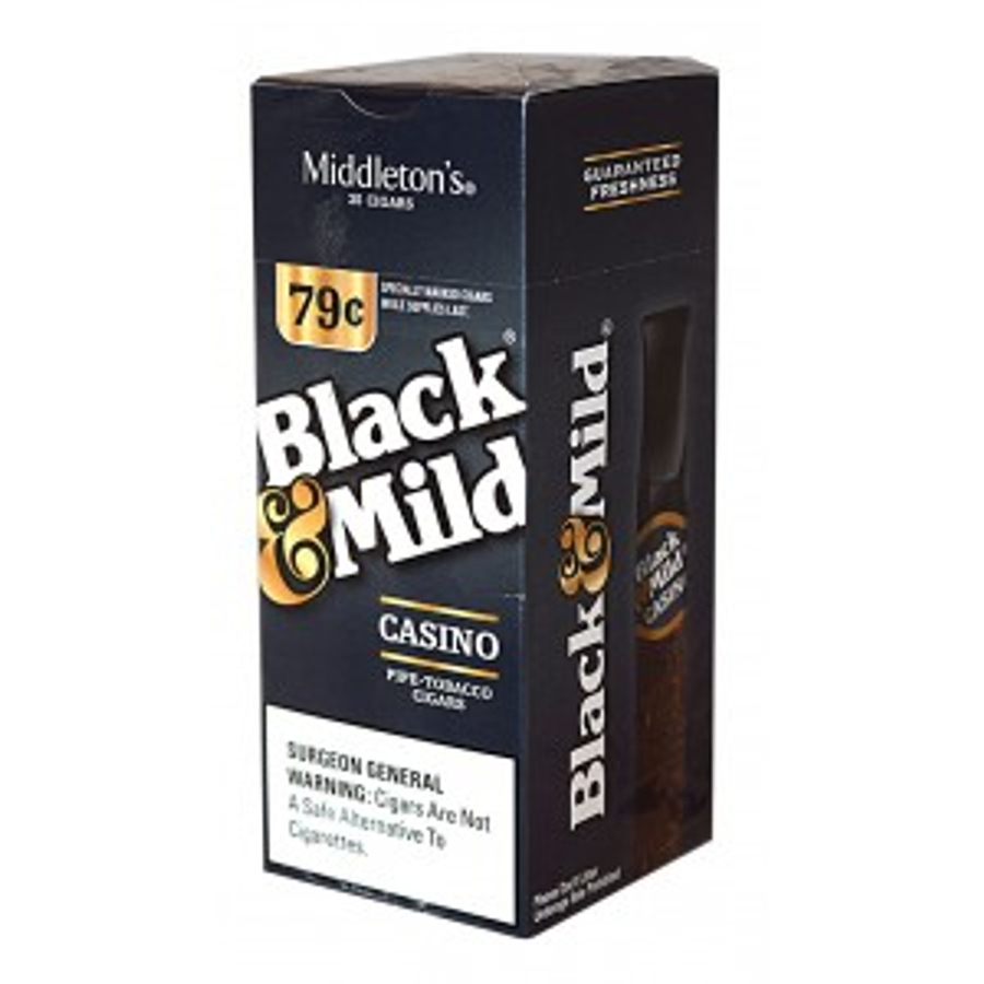 BLACK & MILD CIGARS NICE PRICE CASINO 1CT
