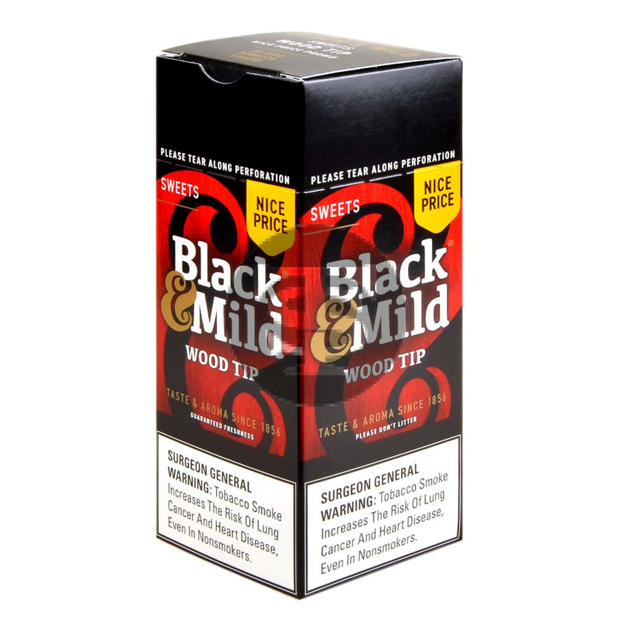 BLACK & MILD CIGARS NICE PRICE SWEET WOOD TIP 1CT