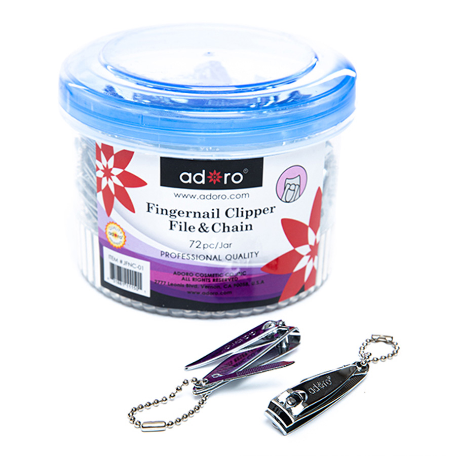 ADORO FINGER NAIL CLIPPER 1 CT JAR
