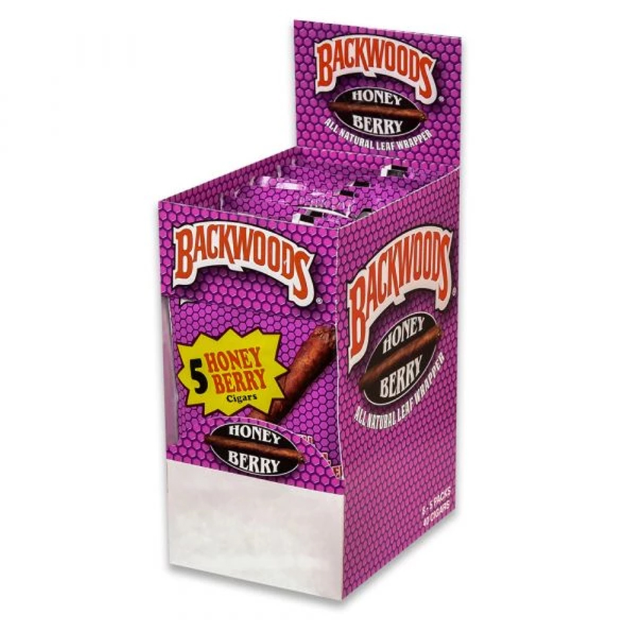 BLACKWOOD 5 ALL NATURAL LEAF WRAPS 5 CT HONEY BERRY