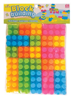 BLOCK BUILDING 20 PK IN PP BAG