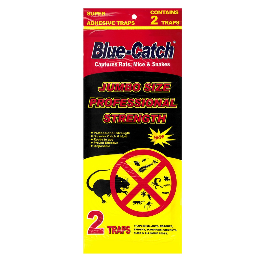BLUE CATCH GLUE TRAP 2 PK JUMBO PROFESSIONAL STRENGTH