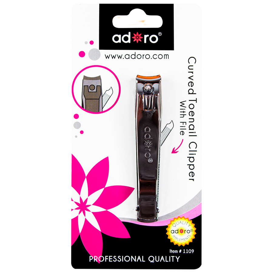 ADORO NAIL CLIPPER 1 CT CURVED TOE NAIL BLISTER