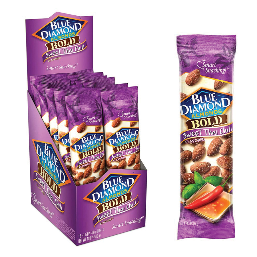 BLUE DIAMOND ALMONDS 1.5 OZ SWEET THAI CHILI