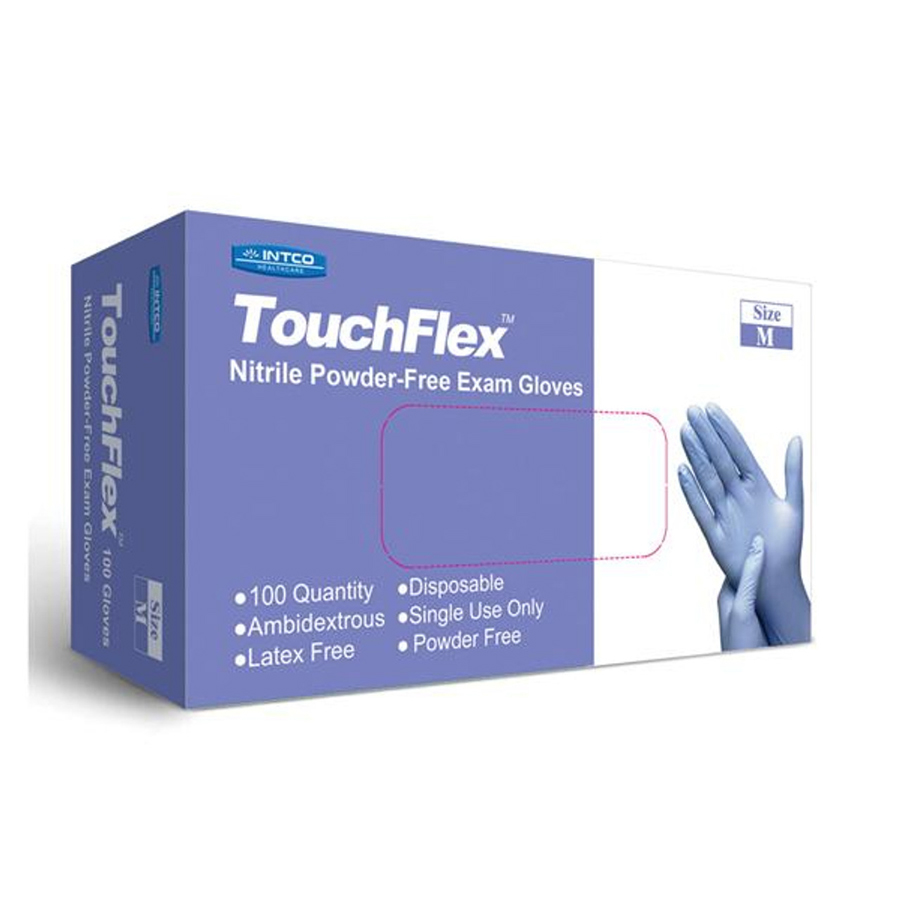 BLUE NITRILE GLOVE MEDIUM 10/100