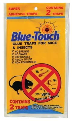 BLUE TOUCH GLUE TRAP 2 PK IN DISPLAY MOUSE