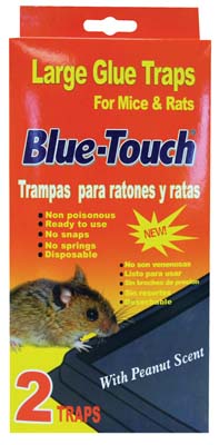 BLUE TOUCH GLUE TRAP 2 PK LARGE MOUSE & RAT PEANUT SCENT