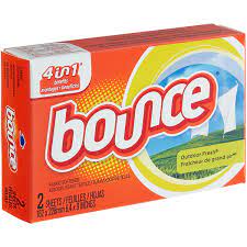 BOUNCE FABRIC SOFTNER DRYER SHEETS 2 CT OUTDOOR