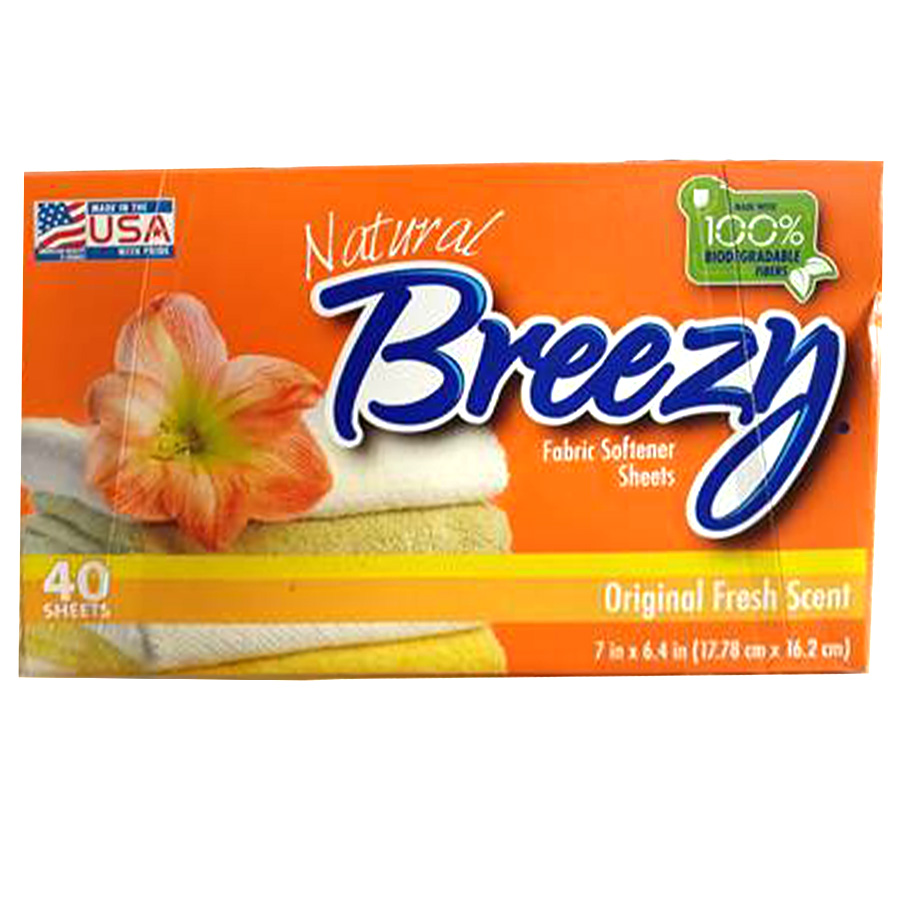 BREEZY DRYER SHEETS 40 CT ORIGINAL