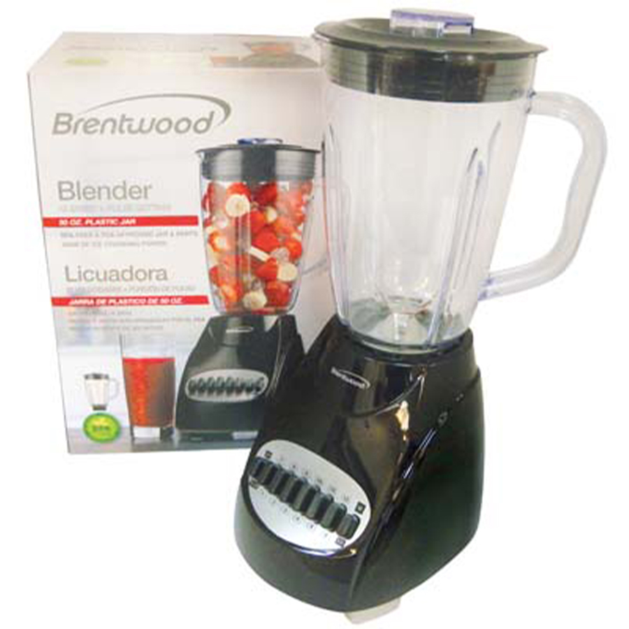 BRENTWOOD BLENDER 50 OZ BLACK 1.5LT