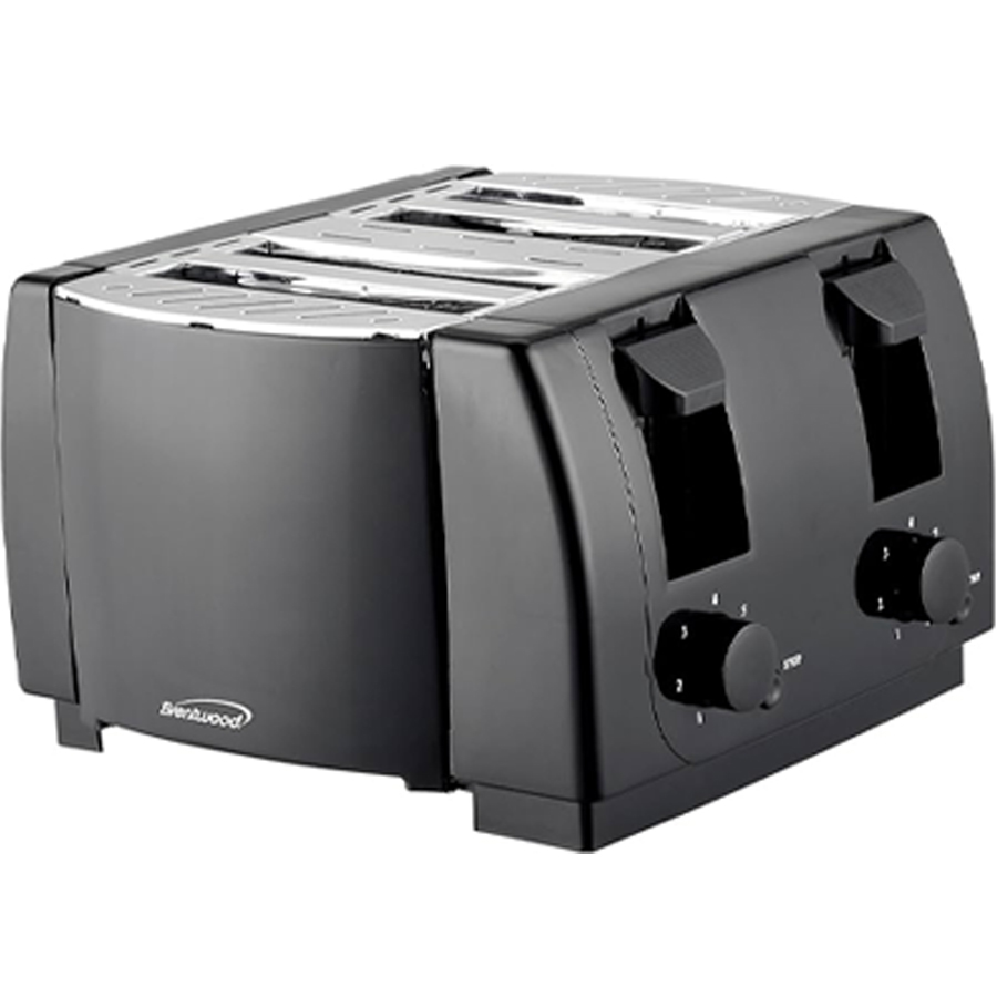 BRENTWOOD TOASTER 4 SLICE BLACK