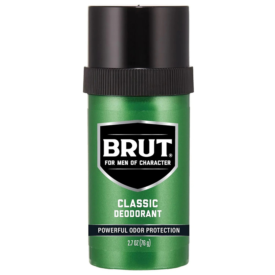 BRUT DEO STICK 2.7 OZ ORIGINAL ROUND STICK WITH STAIN SHEILD