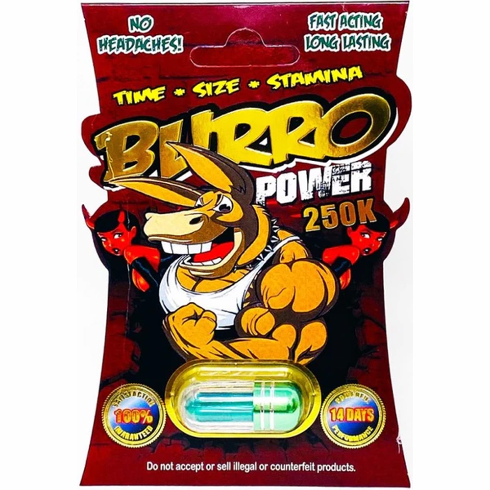 BURRO POWER MALE ENHANCEMENT 1 CT 250K