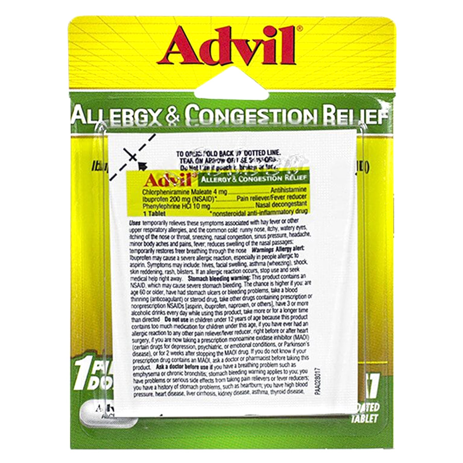 ADVIL ALLERGY RELIEF 1 CT BLISTER