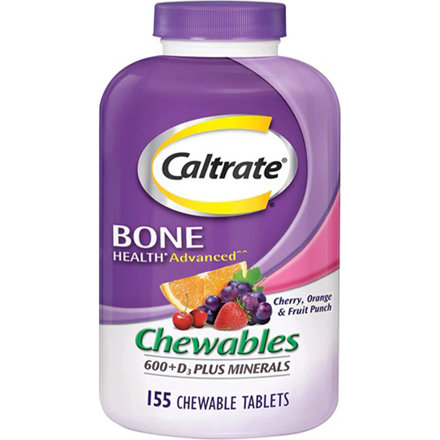 CALTRATE DIETARY SUPPLEMENT 155 CT CALCIUM & MAGNESIUM & ZINC 600+D 3 MIXED FRUIT FLAVOUR