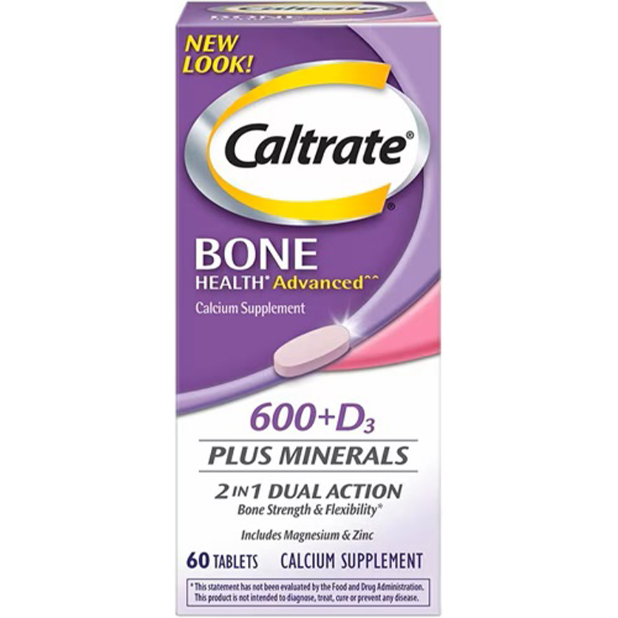 CALTRATE DIETARY SUPPLEMENT 60 CT CALCIUM & MAGNESIUM & ZINC 600+D3