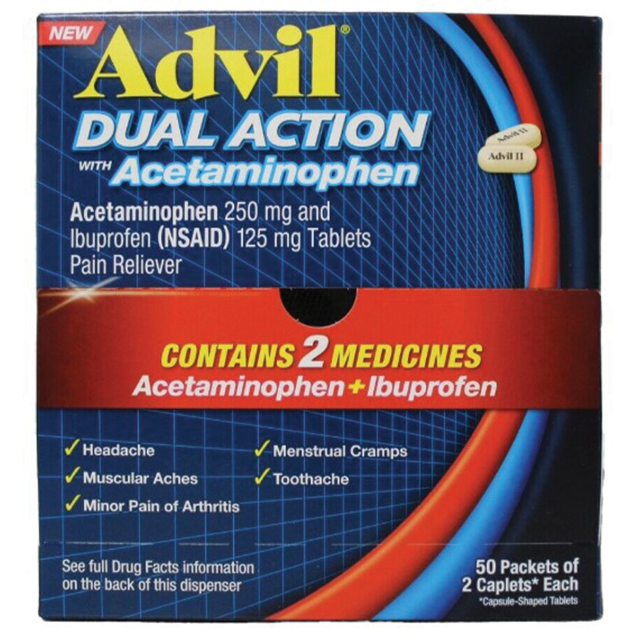 ADVIL DUAL ACTION 2 CT DISPENSER BOX