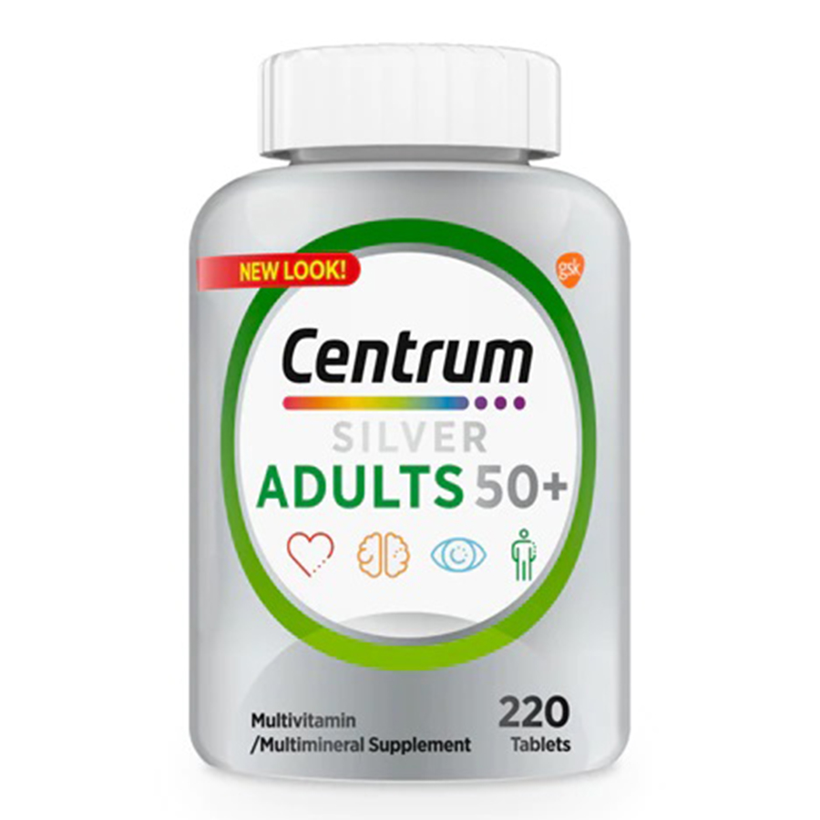 CENTRUM MULTIVITAMIN 220 CT SILVER FOR ADULT 50+