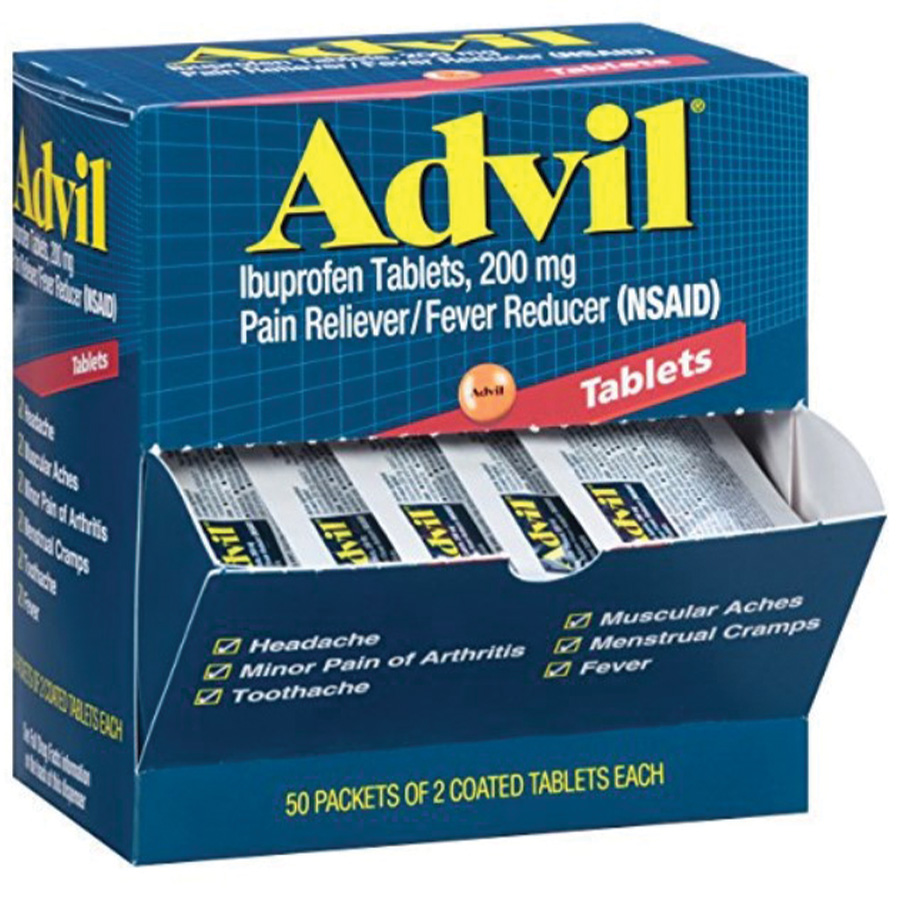 ADVIL PAIN RELEIF 2 CT TABLET DISPENSER BOX