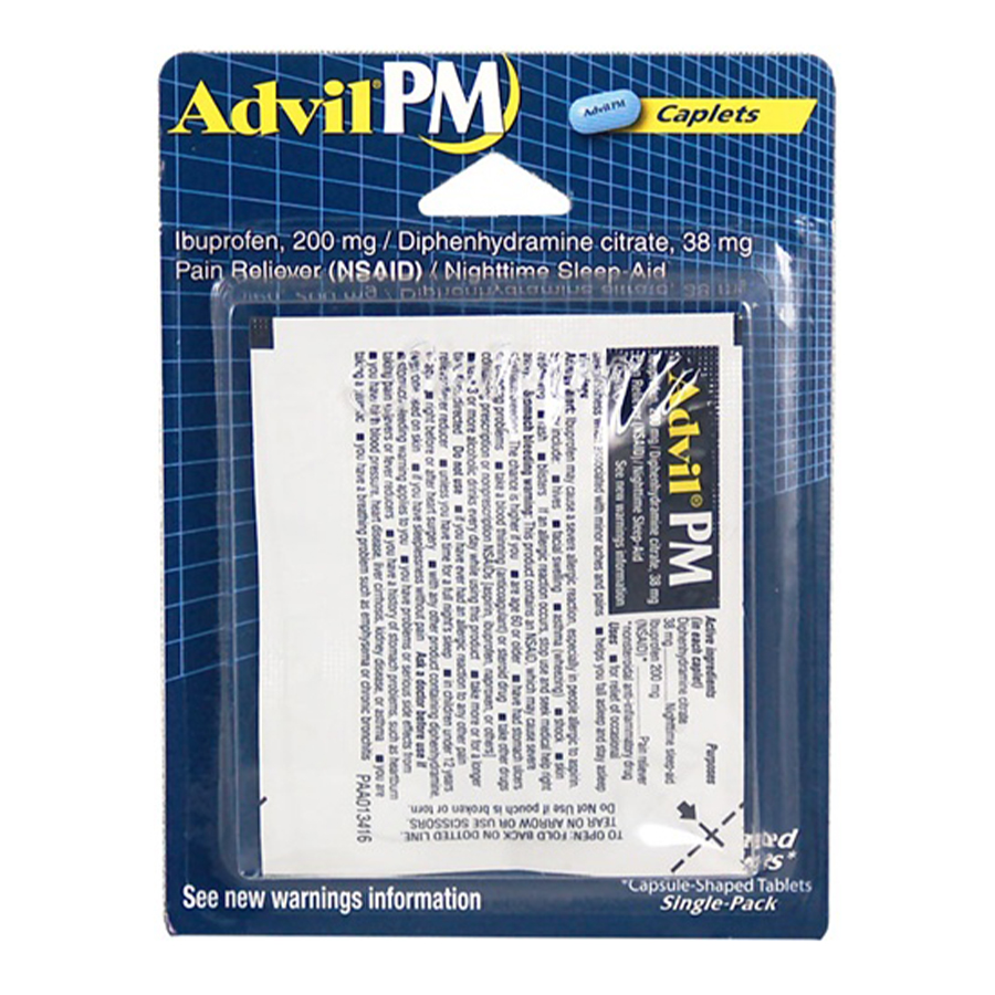 ADVIL PAIN RELIEVER 2 CT SINGLE-PACK PM BLISTER
