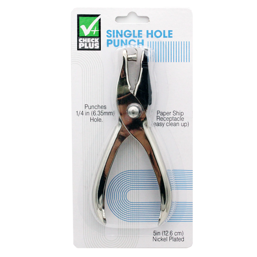 CHECK PLUS SINGLE HOLE PUNCH 1 PK