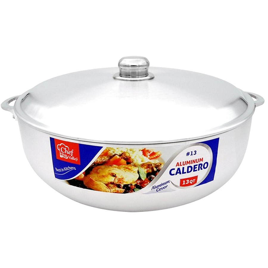 CHEF VALLEY ALUMINIUM CALDERO #14 WITH ALUMINIUM LID