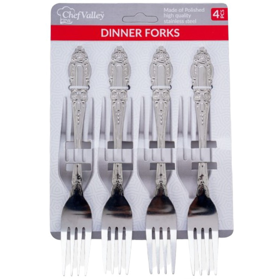 CHEF VALLEY DINNER FORK SET 4 CT