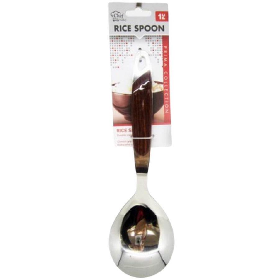CHEF VALLEY RICE SPOON 1 CT STAINLESS STEEL