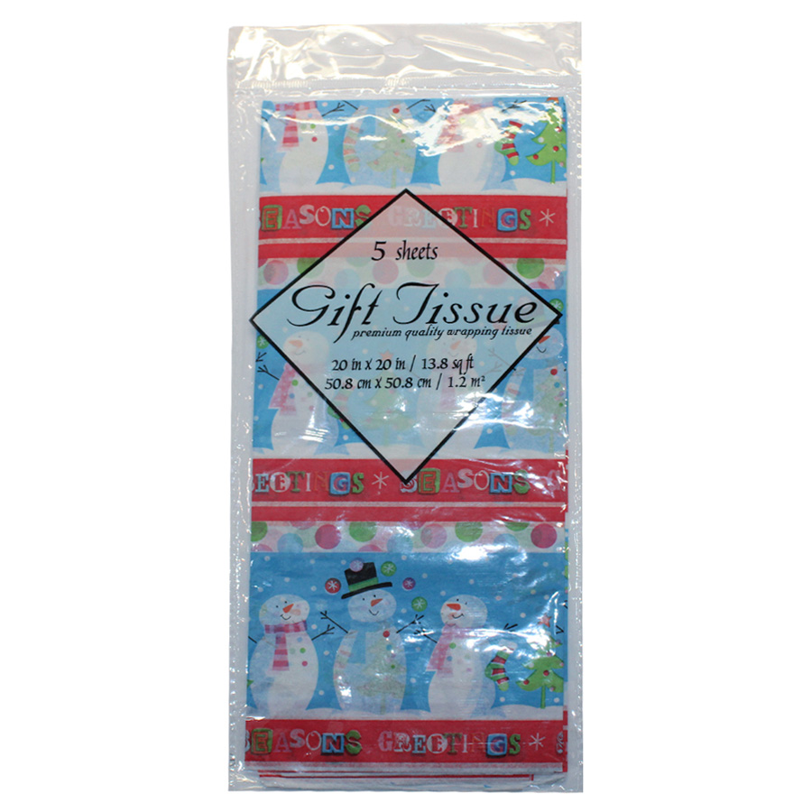 CHRISTMAS GIFT TISSUE 20 X 20 IN 5 CT