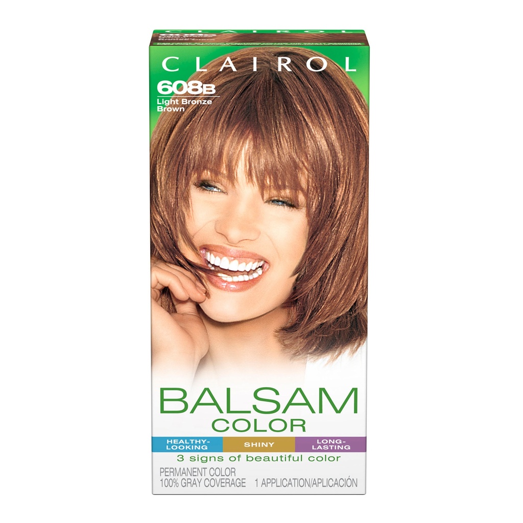 CLAIROL BALSAM HAIR COLOR 1 CT LIGHT BROWN #608B