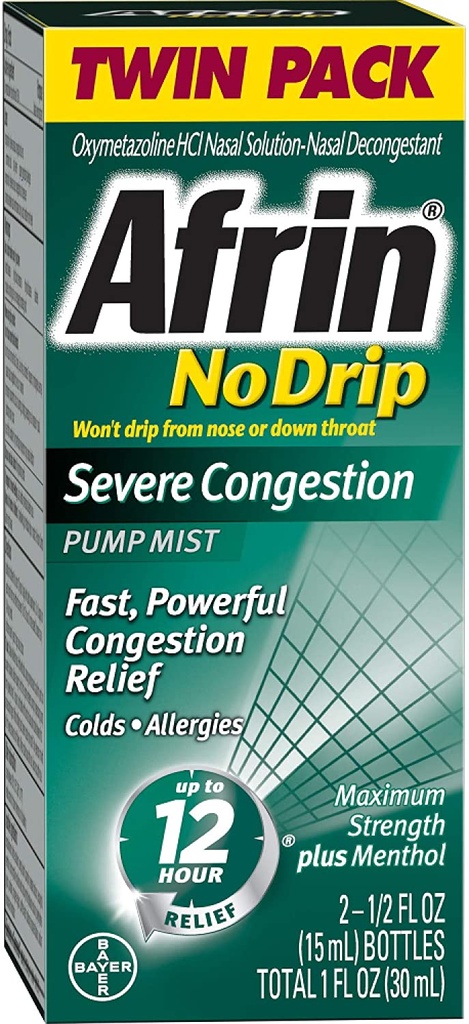 AFRIN NASAL SPRAY 15 ML SEVERE CONGESTION