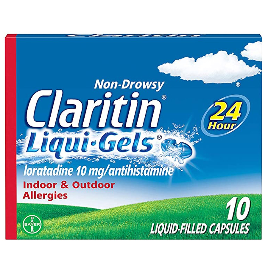 CLARITIN ALLERGY RELIEF 10 CT 24 HR 10 MH LIQUID GELS