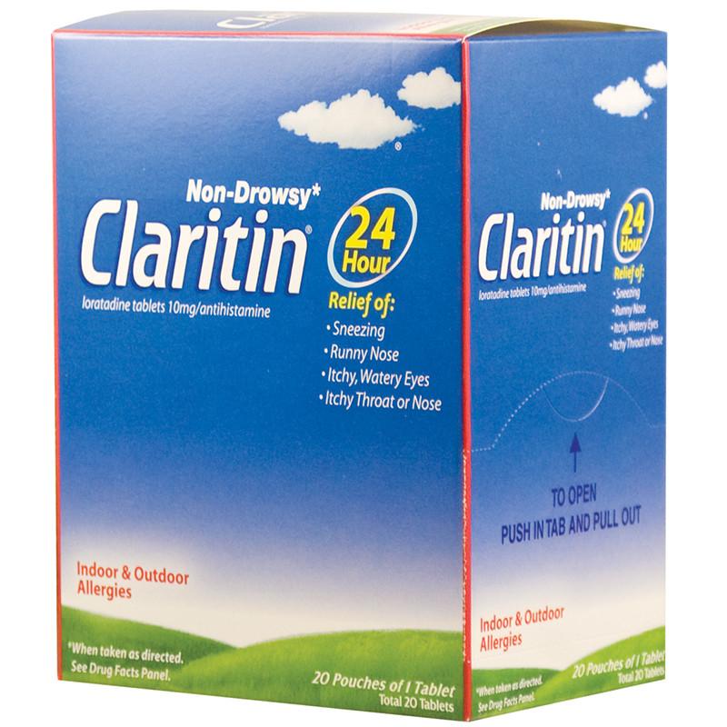 CLARITIN ALLERGY RELIEF 20 X 1 CT TABS BOX