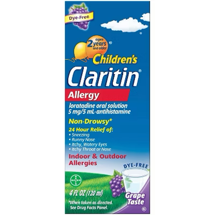 CLARITIN CHILDREN ALLERGY RELIEF 4 OZ GRAPE FLAVOUR