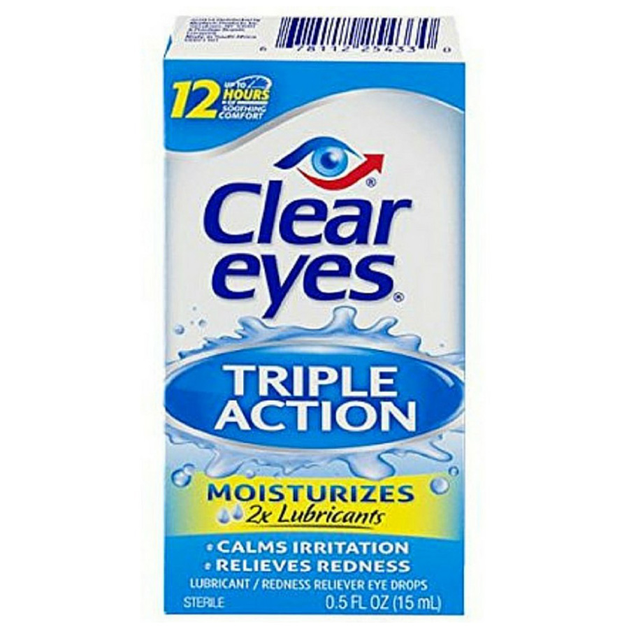 CLEAR EYES TRIPLE ACTION 0.5 OZ