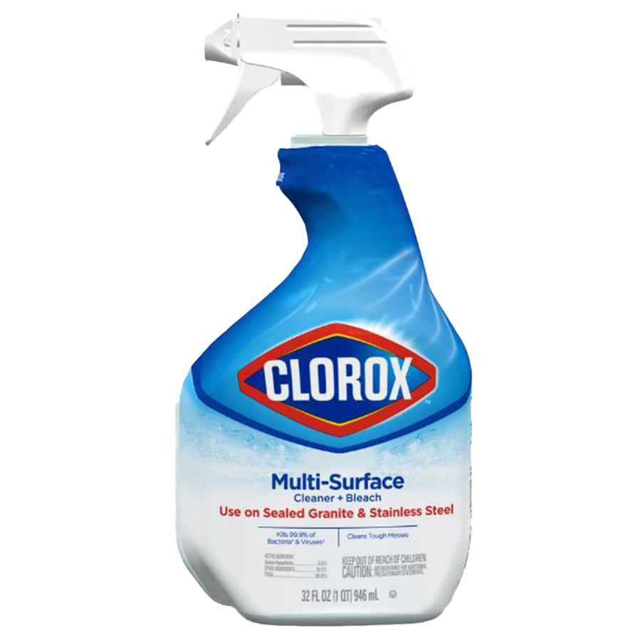 CLOROX MULTI SURFACE CLEANER SPRAY 946 ML WITH BLEACH