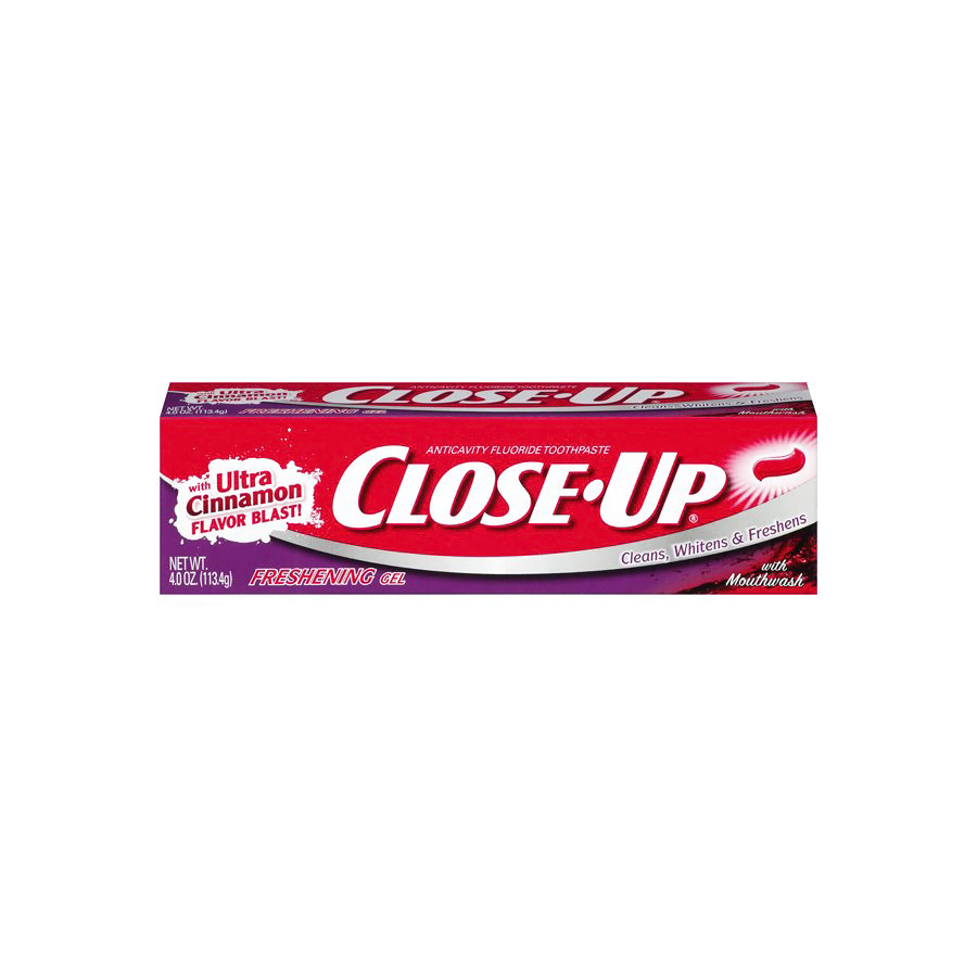 CLOSE UP TOOTHPASTE 4 OZ FRESHENING RED GEL