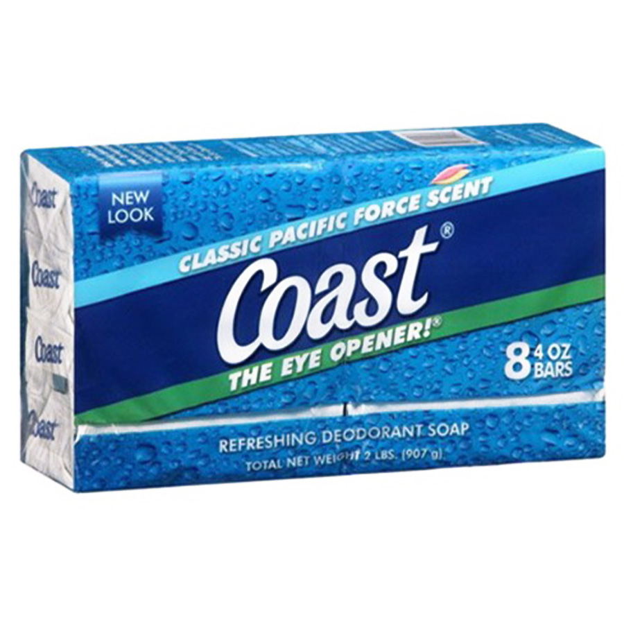 COAST BAR SOAP 4 OZ 8 PK PACIFIC FORCE