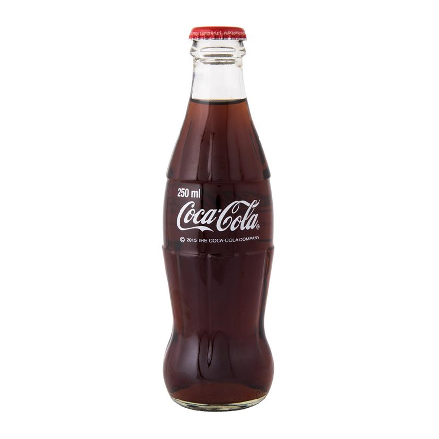 COCA COLA 250 ML CLASSIC GLASS BOTTLES