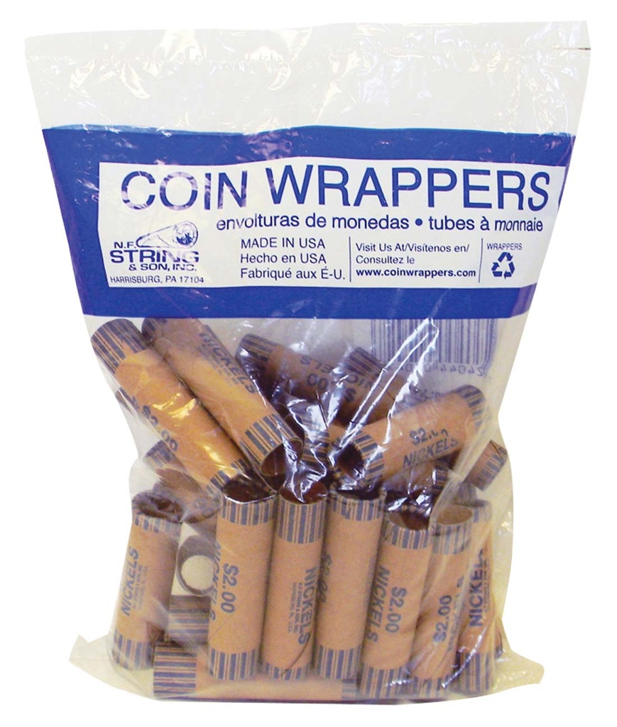 COIN WRAPPERS 36 CT NICKEL