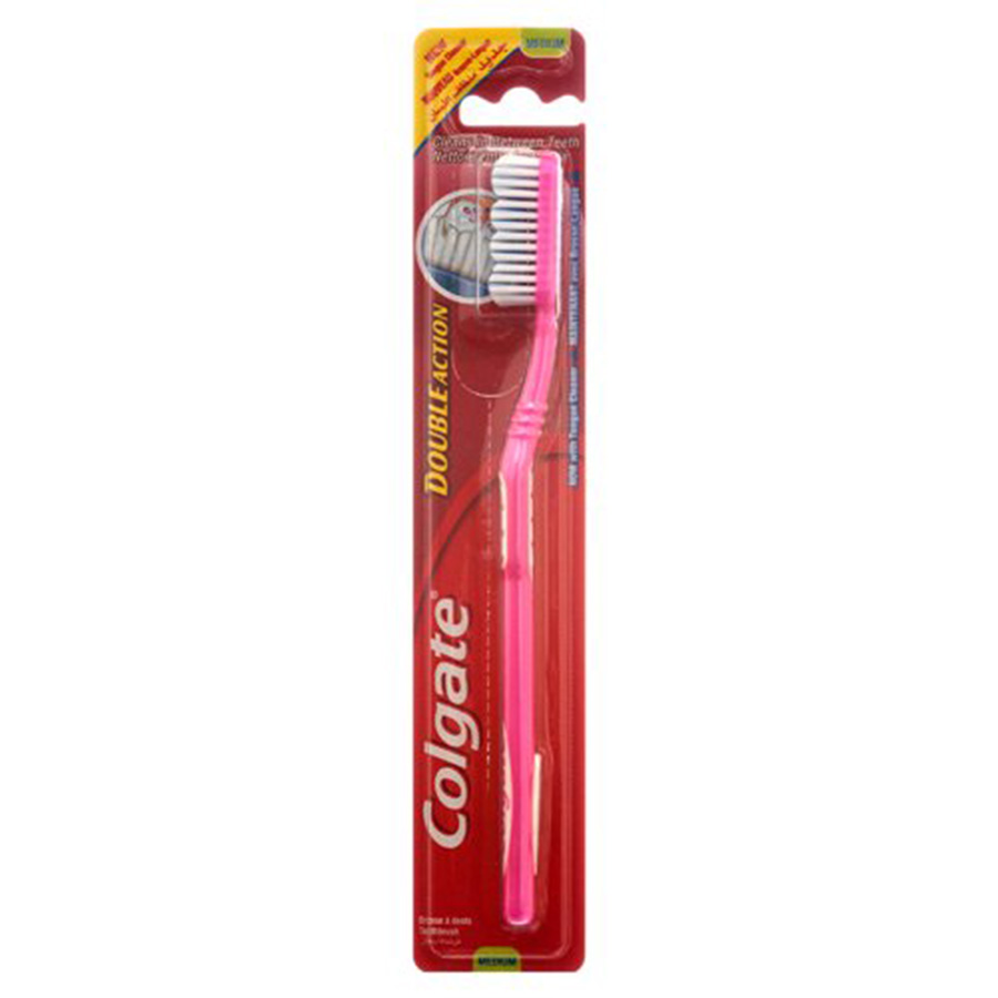 COLGATE TOOTHBRUSH 1 CT MEDIUM DOUBLE ACTION
