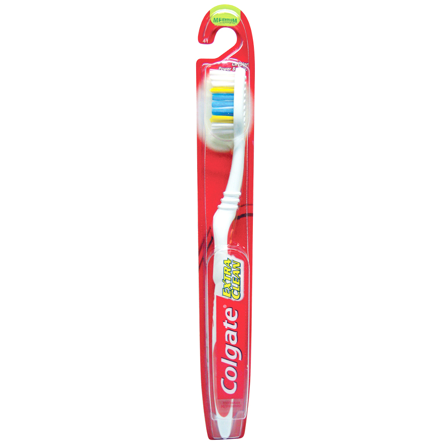 COLGATE TOOTHBRUSH 1 CT MEDIUM EXTRA CLEAN ASSORTED