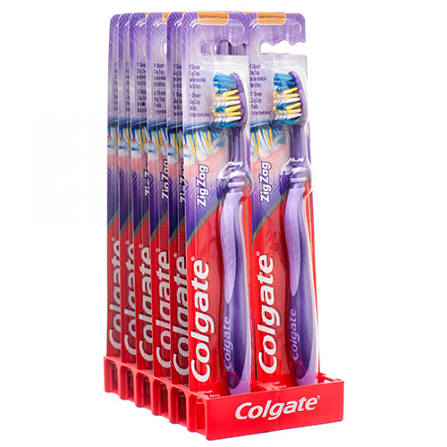 COLGATE TOOTHBRUSH 1 CT SOFT TRAY ZIG ZAG