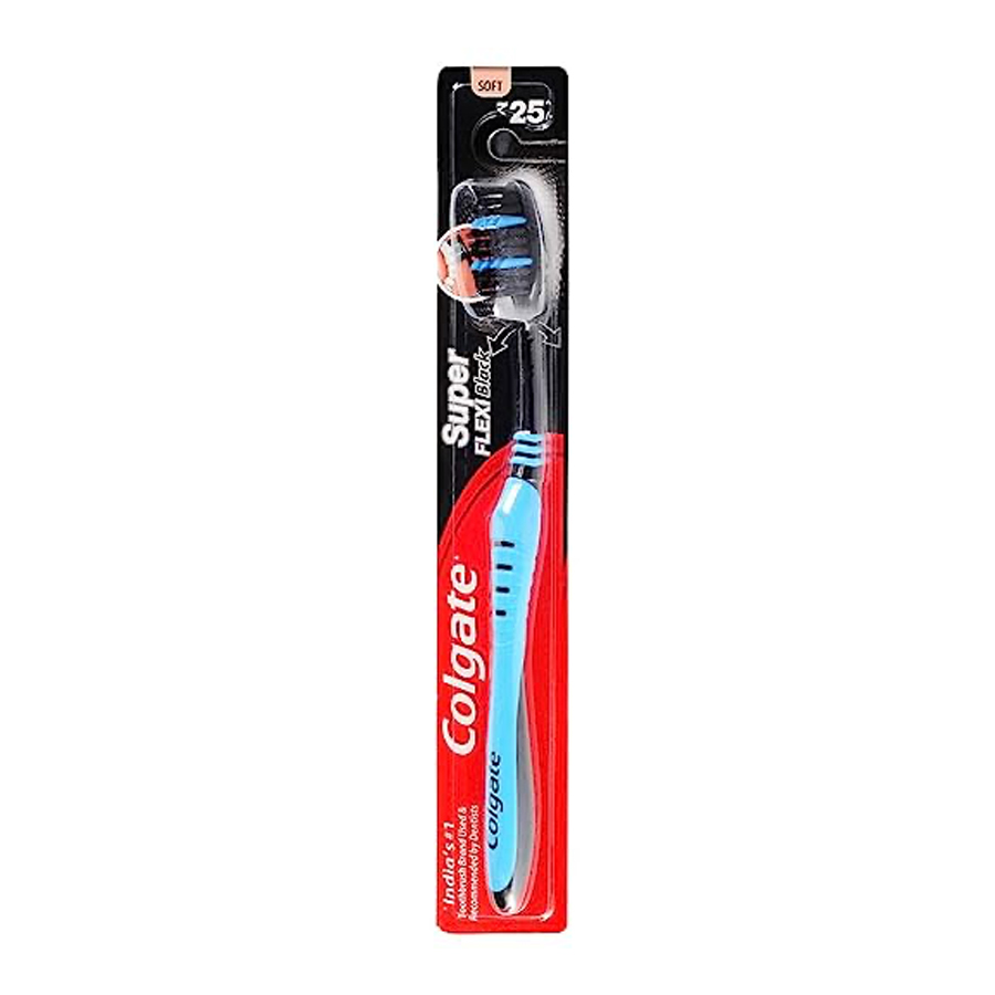 COLGATE TOOTHBRUSH 1 CT SUPER FLEXI CHARCOAL