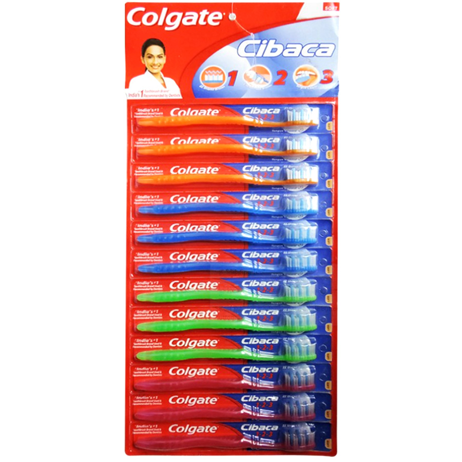 COLGATE TOOTHBRUSH CIBACA 12/CARD