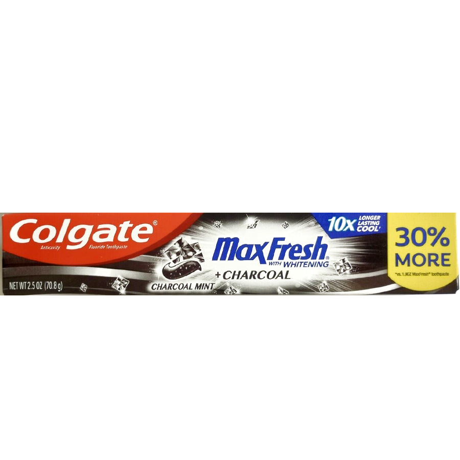 COLGATE TOOTHPASTE 2.5 OZ MAX FRESH CHARCAOL MINT